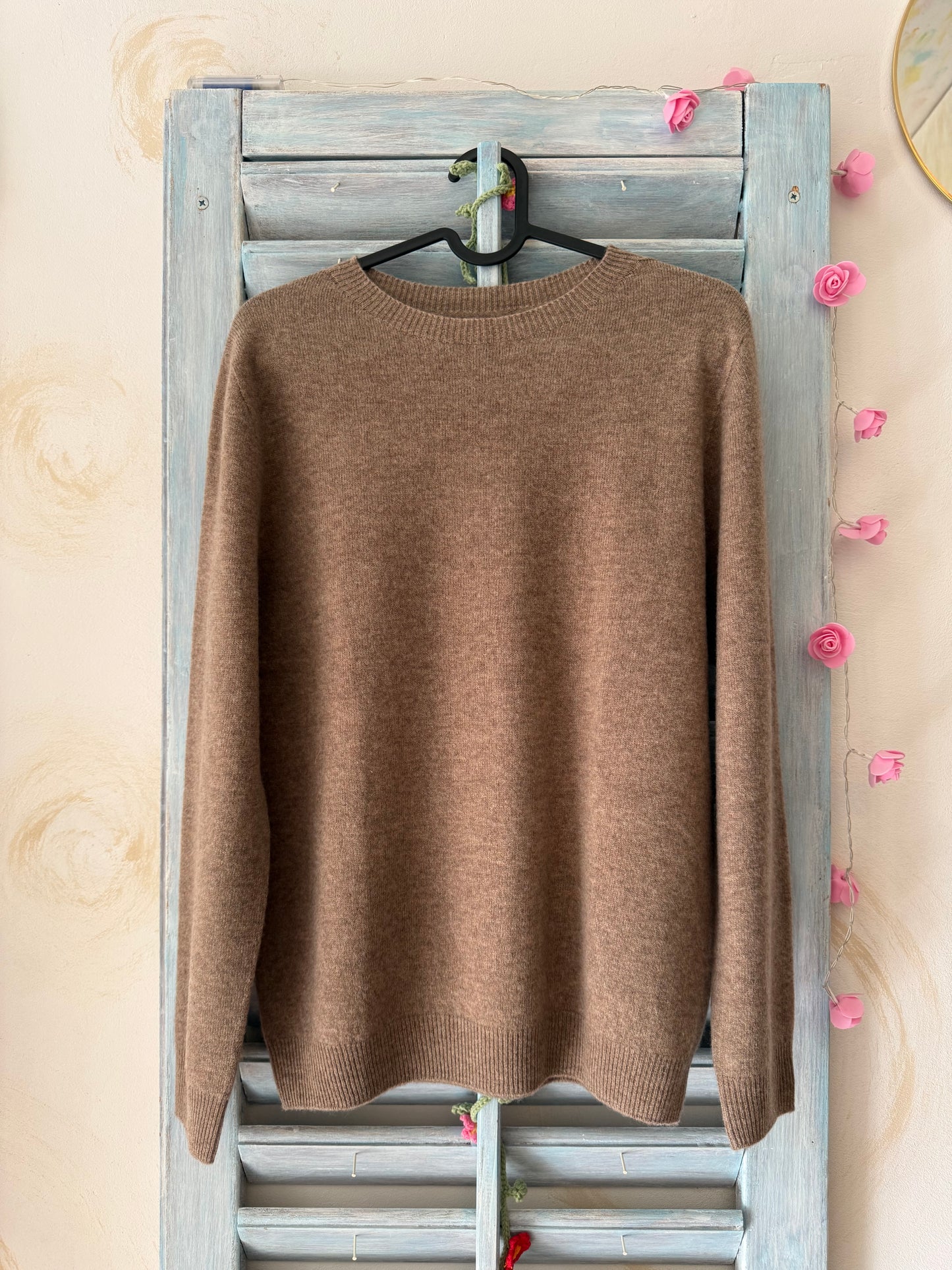 Pulover Wool Camel