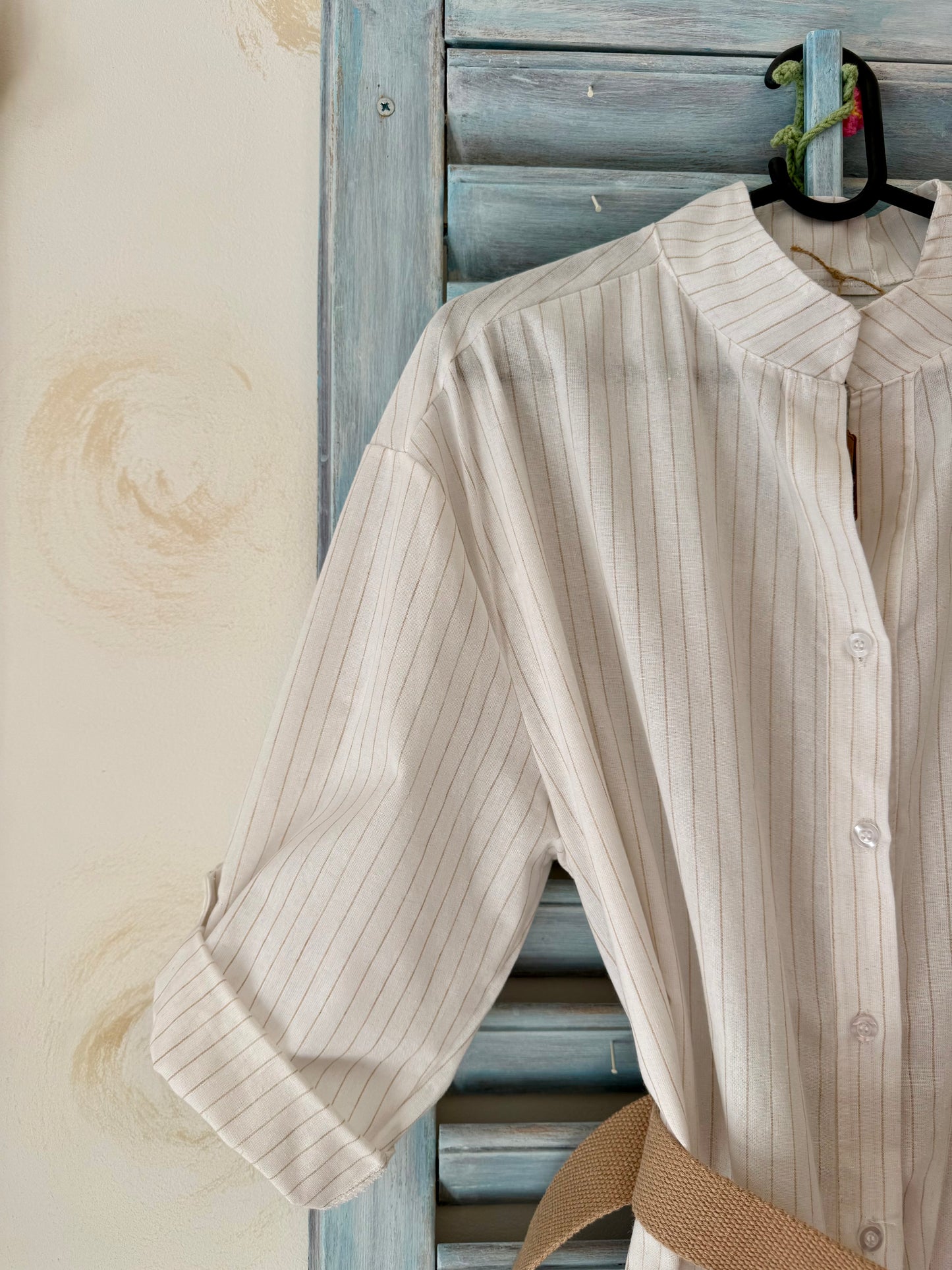Haljina košulja Striped White