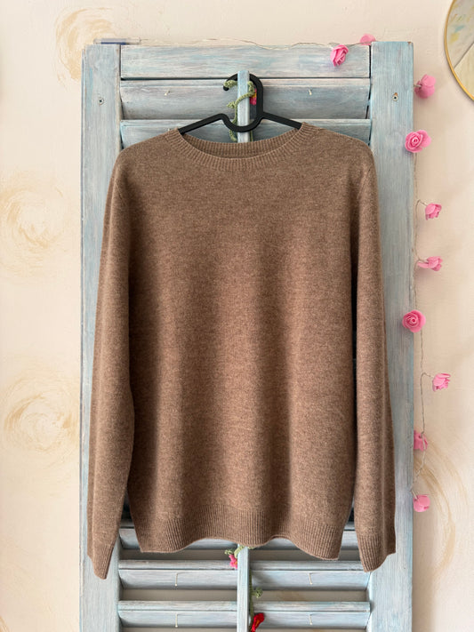 Pulover Wool Camel